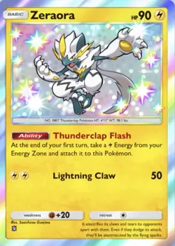 (ENG) [instant] Pokemon PTCG Pocket Zeraora Shiny 1 Star trading - Image 1