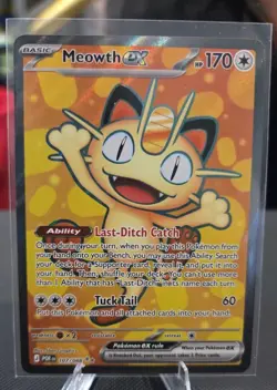 Meowth EX 107/88 Holo Ultra Rare Perfect Order Pokemon TCG - Image 3