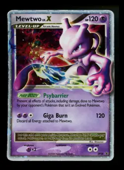Mewtwo LV.X Dp28 Black Star Promo 2008 Holo Rare Pokemon Card TCG - Image 1