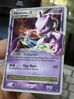 Mewtwo LV.X Dp28 Black Star Promo 2008 Holo Rare Pokemon Card TCG - Image 5