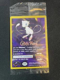1x (Sealed) Pikachu Pokemon WB Gold Stamped 1999 First Movie Black Star Promo - Image 2
