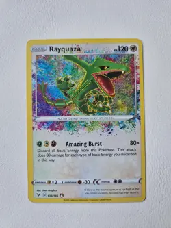 Pokemon TCG Rayquaza Vivid Voltage 138/185 Holo Amazing Rare NM - Image 1
