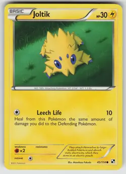 Joltik 45/114 Common Black & White Pokemon Lightly Played - Image 1