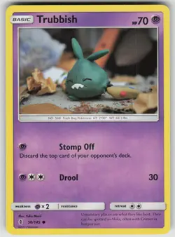 Trubbish 50/145 Common Guardians Rising Pokemon Damaged - Image 1