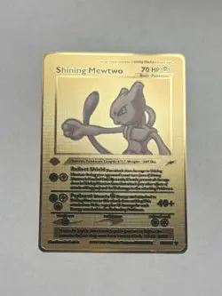 Shining Mewtwo 109/105 Neo Destiny Set Holo Secret Rare Metal Fan Art Card Mint - Image 1