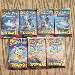 Pokemon TCG Scarlet & Violet Surging Sparks Sealed Booster Pack Lot 7 English - Image 1