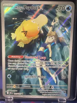 Pokemon Misty's Psyduck 193/182 Illustration Rare. NM. Not A 10. See Pics - Image 1