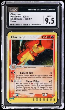 2003 Pokemon EX Dragon Charizard #100 CGC 9.5 Holo Mint+ - Image 1
