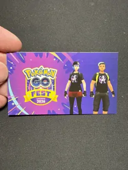 Pokemon GO Fest Chicago 2026 Unused Avatar Promo Code Black MewTwo In-game Shirt - Image 1