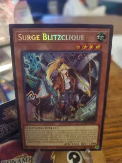Surge Blitzclique CORI Secret Rare Yu-Gi-Oh Card 1st Edition Yugioh IN HAND NM - Image 1