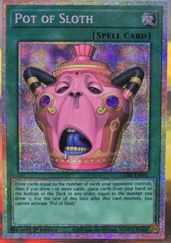 YuGiOh Pot Of Sloth Starlight Rare CORI-EN061 1st Edition NM - Image 3
