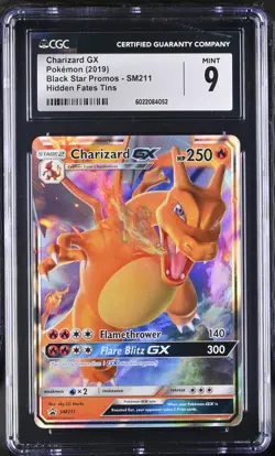 Charizard GX #SM211 / Pokemon PROMO / CGC 9 MINT - Image 1