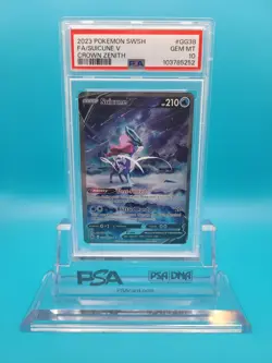 2023 Pokemon Crown Zenith Full Art #GG38 SUICUNE V: PSA 10 GEM MINT - Image 1