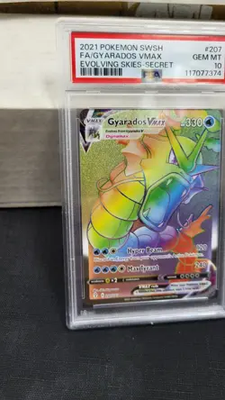 2021 GYARADOS VMAX SECRET FULL ART EVOLVING SKIES POKEMON TCG PSA 10 GEM #207 - Image 4