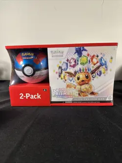 Pokemon TCG Scarlet & Violet Prismatic Evolutions Trainer Box 2-Pack Set - Image 1