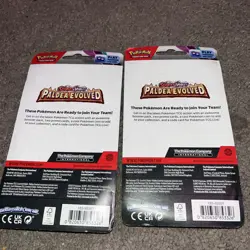 Pokemon TCG Paldea Evolved Blister Pack With Promo (Lot Of 2) - Image 2