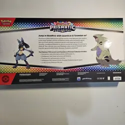 Pokemon Prismatic Evolutions Lucario EX & Tyranitar EX Premium Collections Box - Image 2