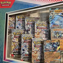 Pokemon Prismatic Evolutions Lucario EX & Tyranitar EX Premium Collections Box - Image 5