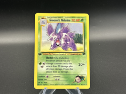 Giovanni's Nidorino - 1st Edition - 45/132 Gym Challenge - Pokemon TCG - 2000 - Image 1