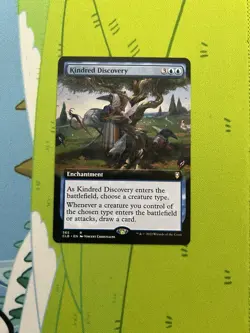 Extended Art Kindred Discovery MTG Battle For Baldur’s Gate Magic Gathering Card - Image 1