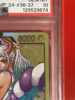 2025 PSA 10 Yamato OP06-022 Promo Japanese ONE PIECE Card LECAFIG Shonen Jump - Image 3