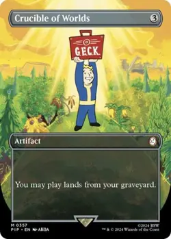 MTG English Crucible of Worlds (Borderless) NM Foil Universes Beyond: Fallout - Image 1