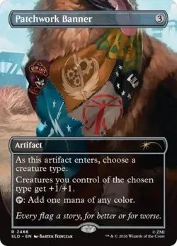 MTG English Patchwork Banner NM Foil Secret Lair - Image 1