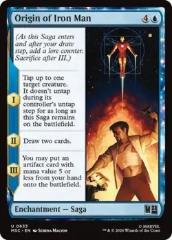 ~ Origin of Iron Man ~ NM Foil ~ Commander: Marvel Super Heroes ~ MTG ~ - Image 1