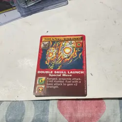 Midway Mortal Kombat Shang Tsung Double Skull Launch Special Move Card 1992 - Image 5