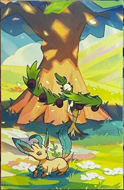 Leafeon Mini Tin Card - Vibrant Paldea Pokemon 2024 - Image 1