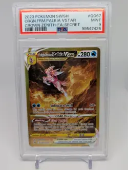 2023 Pokemon Origin Forme Palkia VSTAR GG67 PSA 9 - Image 1