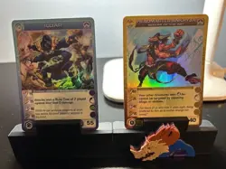 CHAOTIC SUPER RARE ILLIAR AND HEADMASTER ANKHYJA SEEKER OF THE ART CARDS - Image 1