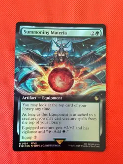 Summoning Materia (Extended Art) Foil R Commander: FINAL FANTASY 124 NM - Image 1