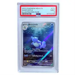 2023 Pokemon Wartortle 171/165 Full Art IR Scarlet & Violet 151 ENG PSA 9 MINT - Image 1