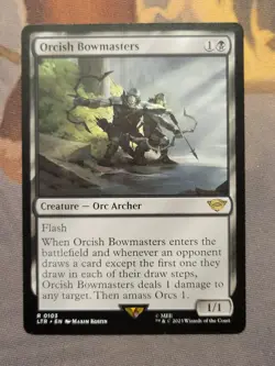 1x Orcish Bowmasters - LotR: Tales of Middle Earth Rare MTG NM - Image 1