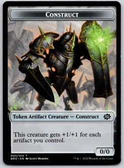 Construct Token (005) 5 Token The Brothers' War Magic: The Gathering LP - Image 1