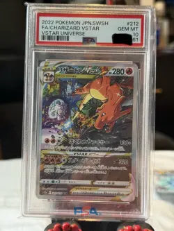 Pokemon PSA 10 Charizard Vstar #212 Full Art Vstar Universe 2022 Japanese - Image 1
