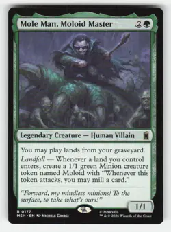 Magic: The Gathering MOLE MAN, MOLOID MASTER 177 Marvel Super Heroes NM - Image 1