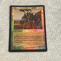 Magic: The Gathering Thran Quarry Junior Series #329 Foil with Cutline - Image 2