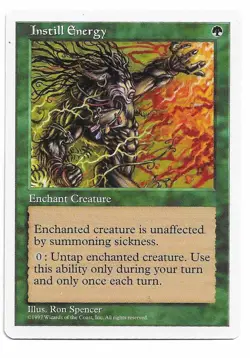 MTG Instill Energy X1 Fifth Edition Uncommon - Image 1