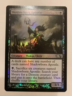 MTG - Shadowborn Apostle - FOIL - Core Set 2014 M14 - NM - Image 1