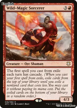 Wild-Magic Sorcerer EN [AFC - 36] - NM TCG MTG - Image 1