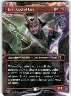 Loki, God of Lies (Borderless) 512 Commander: Marvel Super Heroes Magic: - Image 1