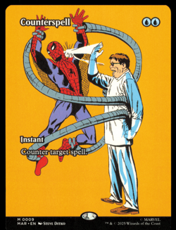 MTG Magic/Gathering Marvel's Spider-Man Marvel Universe 0009 9 Counterspell M - Image 1