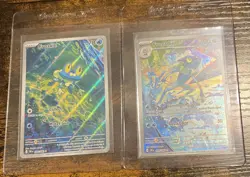 Pokemon TCG Chaos Rising Froakie And Frogadier Illustration Rares NM pack fresh - Image 2