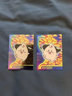 2001 Topps Johto Pokemon Series 1 CLEFFA #173 (Foil and Non-Foil) - Image 1