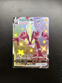 Pokemon TCG Pokemon Toxtricity VMAX Toxtricity Shiny Holo Rare Holo - Image 1