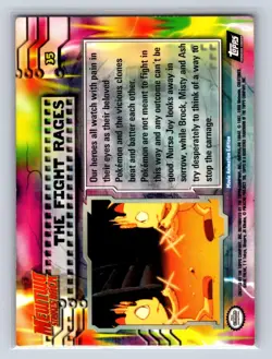 The Fight Rages #35 Topps The First Movie Trading Cards Pokemon LP HOLO - Image 2