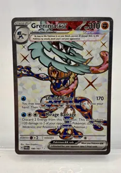 Pokemon TCG Greninja ex - 198/167 Twilight Masquerade NM/M 2024 Full Art - Image 1