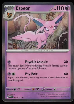 ESPEON 033/131 RARE PRISMATIC EVOLUTIONS POKEMON HOLO NM/M - Image 1
